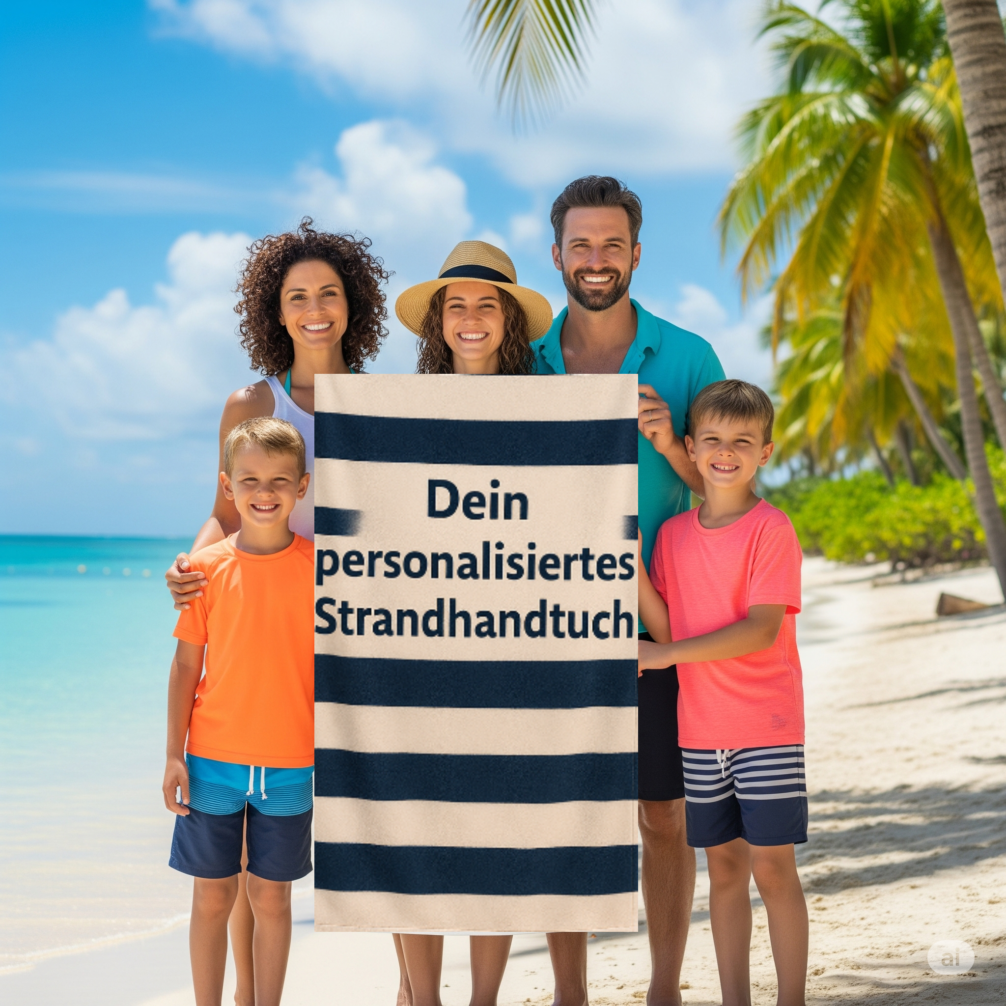 Dein personalisiertes Strandhandtuch